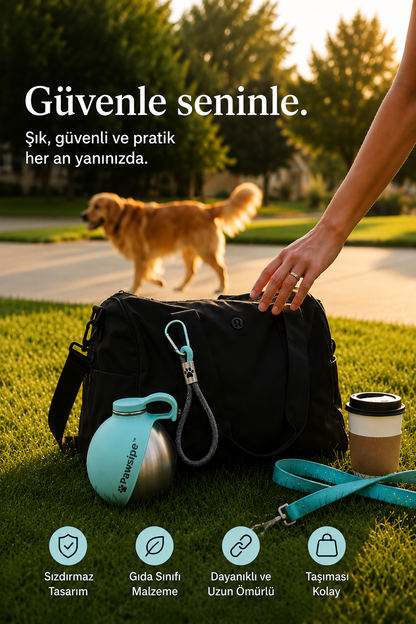 PawSipe™ Çelik Köpek Yürüyüş Matarası